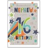 Nephew 16th Birthday Card - Age 16 - Special Finishes
