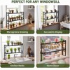 BrightRow 2 Pcs 3.5" W Expandable Window Sill Plant Shelf,