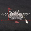 Topqueen Silver Rhinestone Bridal Comb Tiara Diadem for Wedding -