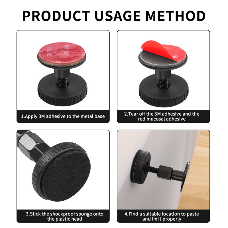 YAODHAOD Bed Spacer Wall Anti-Shake Tool, Headboard Stopper, Thread Bed