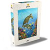 MyPuzzle Lebendige Meeresschildkröten in Korallenriff-Aquarellfarbe - Premium 1000 Teile Puzzle
