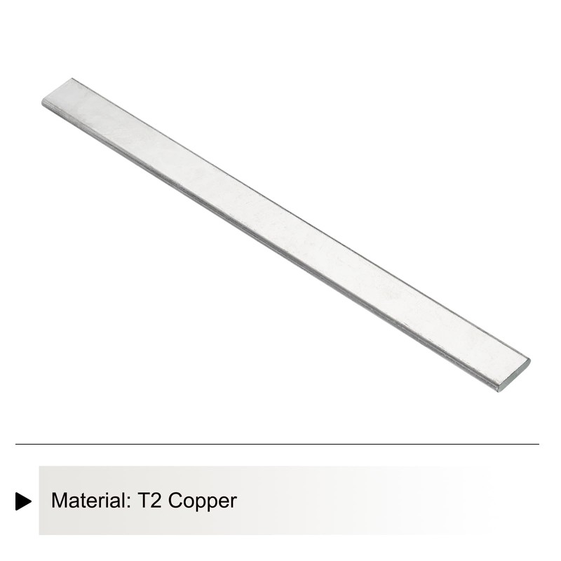 Sourcing Map 12" x 1" x 1/4" T2 Tinned Copper