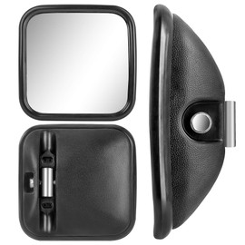 2x Truck, Transporter or Bus Mirrors Universal 18 x 18 cm Size with Flexible Bracket Set
