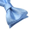 HISDERN Mens Paisley Jacquard Pocket Square Wedding Party Self Tie