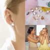 SANNIX 60-Piece Round Flat Back Earring Set: Non-Pierced Clip-On Earring