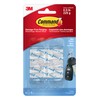 Command Mini Hooks, Mini, Clear, 6 Hooks 8 Small Strips