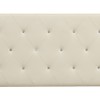 AC Pacific AC-BED16 Modern Upholstered Diamond Tufted Headboard, Queen, Pure