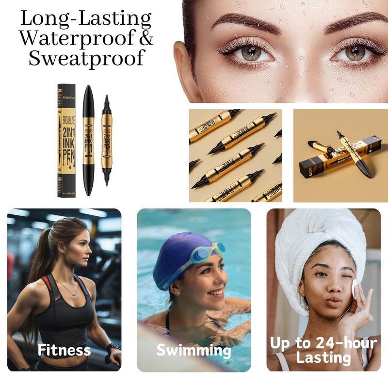 2024 New Double Ended Magic Eyebrow Pen, Microblading Eyebrow Pen