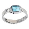Women Quartz Watch Alloy Steel Strap Stylish Waterproof Ladies Square