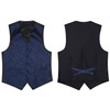 Enlision Men's Waistcoat Paisley Floral Jacquard Tie Hanky Handkerchief Vest