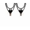2pcs Plastic V Rod Rests/Front Rests/Butt Rests/Back Rests to hold