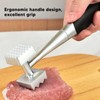 Meat Tenderizer Dual Sided Zinc Alloy Ergonomic Rubber Handle Balanced