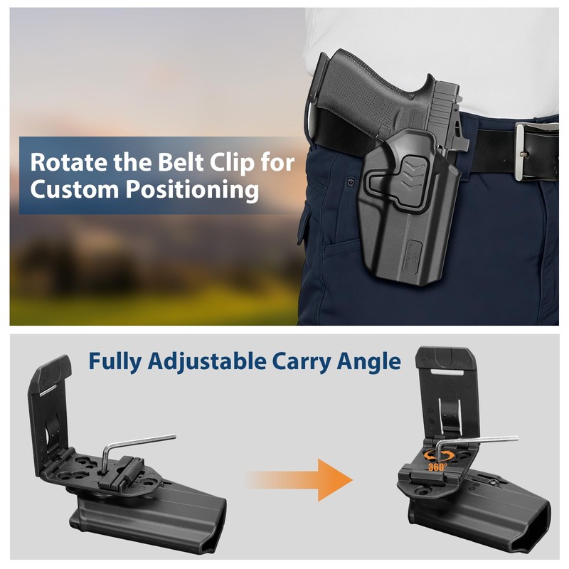 GUN & FLOWER OWB Holster for Glock 43 / 43X