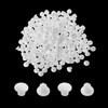 MroMax 200Pcs Screw Cap Cover 0.2 inch Bottom Dia Plastic