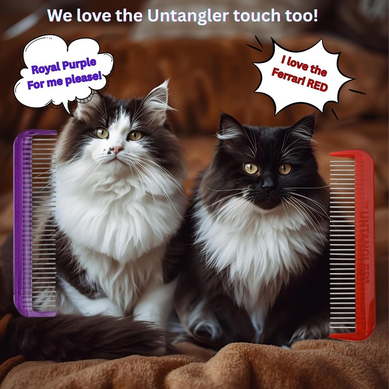 Untangler Pet Comb (5", Royal Purple)