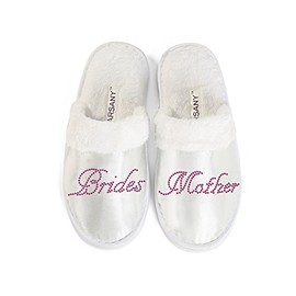 Varsany Gift Slipper For The Brides Mother Slippers Closed Toe - Made From Rhinestones Hen Party Brides Mother Gifts