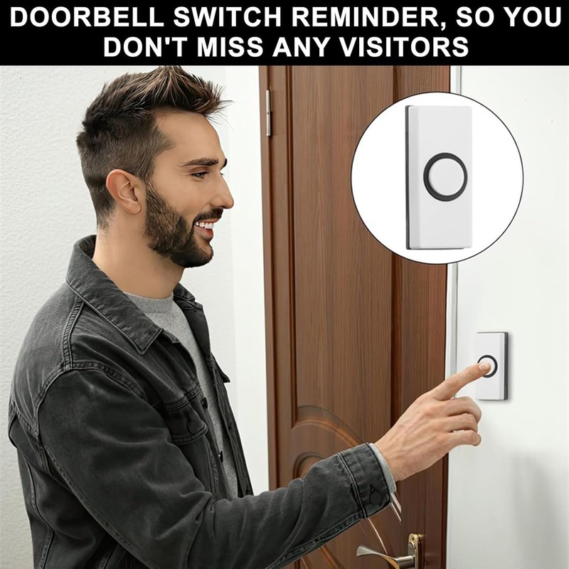 1PC Wired Doorbell Button with Screws - Universal Door Bell