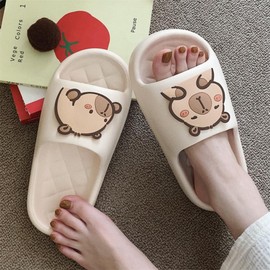 XIXITIAO Men's and Women's Capybara Slides,Cute Animal Capybara Slippers,Non Slip Quick Drying Shower Shoes,Summer Novelty Open Toe Slide