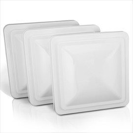 3Pcs White Roof Vent Lid Cover for RV Camper Trailer | 14"X 14"
