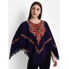 Zamour Indian Kashmiri Women's Poncho/Overcoat Hand Embroidery Paisley Work with