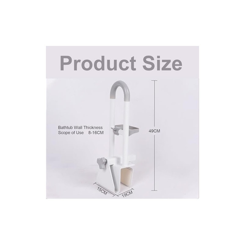 Handicapped Bath, 8 – 16 cm, Handle for Bathtub for