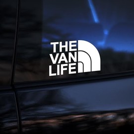 The Van Life Car Sticker Decal, Vinyl Decal Sticker, Van Window Bumper Sticker, Caravan Sticker, Vanlife Campervan Stickers, Outdoor Camping Sticker (180mm x 110mm (LxH))