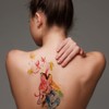 Gwolf 24 Sheets Wolf Tattoo Temporary Personality Wolf Tattoo Sticker