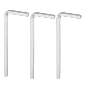 HARFINGTON 3pcs L-Shaped Square Head Wrench 3mm Carbon Steel L-Key 4 Points Metric Bolt Wrenches Repairing Tool for Basic Home Repair DIY Project and General Applications