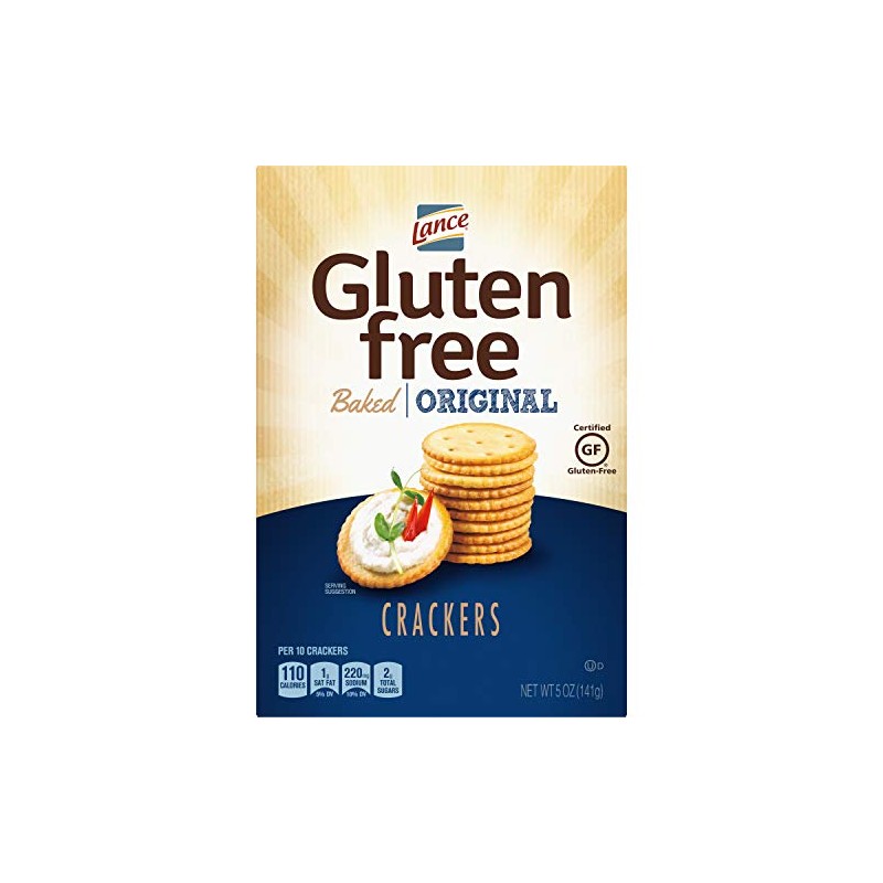 Lance Gluten Free Crackers, Original Baked, 5 Ounce (Pack of