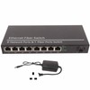 Fiber Ethernet Media Converter 1 Optical Port 8 Electrical Port
