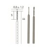 Proxxon 28255 Diamond twist drills 2 pcs., 1/32" + 3/64"