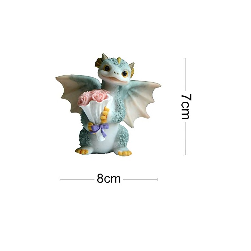 Gemmia Miniature Fairy Garden Dragon Figurine From My Heart