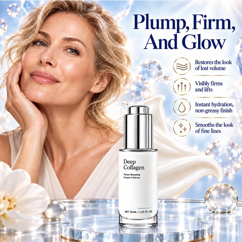 Deep Collagen Serum, Volufiline Korean Skin Care Collagen Serum, Firming