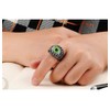PAURO Men's Stainless Steel Dragon Claw Opal Eyeball Rings, Gothic