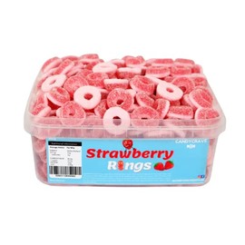 Monmore Confectionery Candycrave Strawberry Rings Tub 800g