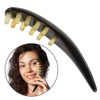 FOMIYES 3 Pcs Relaxing Ox Horn Massage Comb Natural Scalp