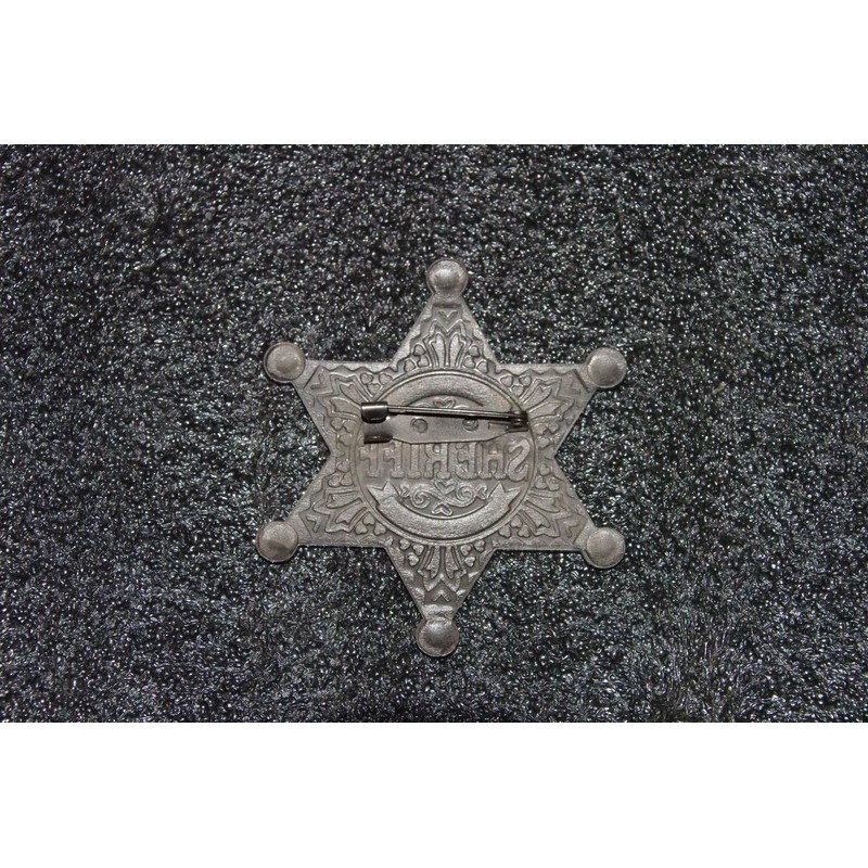 Old west Sheriff Badge Metal old west Costume Prop pin