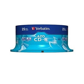 Verbatim CD-R 25Pk 48x 80Minute Super AZO Spindle