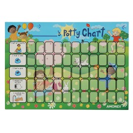 Amonev Children Toilet Training Reward chart and Potty Training reward chart for boys and girls Toddlers Twin Pack with 225 star stickers included