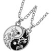 OATIPHO 1 Par Yin Yang Necklace, Tai Collar Collares Yin