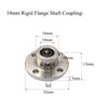 4 Pcs 10mm Rigid Flange Shaft Couplings,High Hardness Metal Flanged