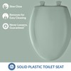 Bemis Classic Colors Slow Close Toilet Seat, Easy Clean Hinges