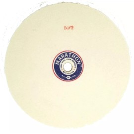 Marathon 8" x 1" x 5/8" Hole Felt Wheel, SOFT Density, 100% Wool, Polishing
