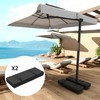 Outsunny 2PCS Patio Umbrella Base Weight Bag, Umbrella Stand Weights