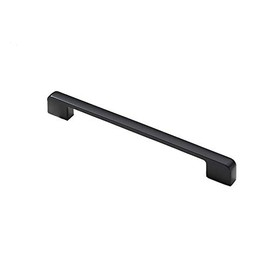 Zinc Alloy Matt Black Handle Cabinet Door Handles and Pulls Cupboard Wardrobe Kitchen Drawer Knobs(Hole Centers 192mm)