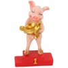 Pig Statue Cute Funny Tabletop Art Resin Pig Figurine Decoration