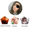 2 Pcs Adjustable Pirate Eye Patch, Soft Reusable Eyepatch for