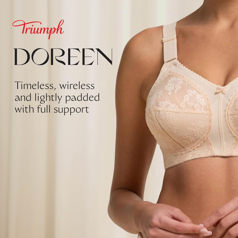 Triumph Women's Doreen X Non-wired bra, Beige, 38J