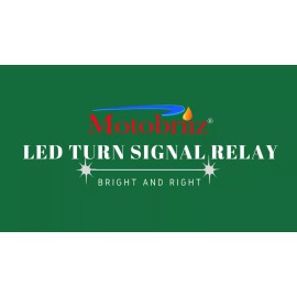 Motobriiz LED Motorcycle Turn Signal Relay - 2 pin - Plug and Play to Fix Your Flash Rate