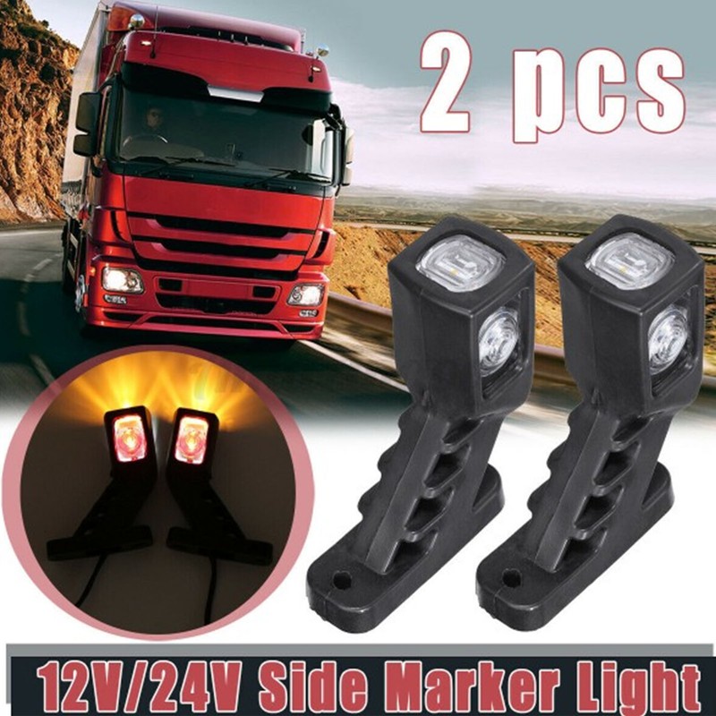 10‑30V Car Truck Trailer 3 Sides 4LED Side Marker Lights